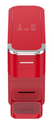 Electrocasnice & Climatizare - Espressor cu capsule HEINNER HEMC-DD15RED, 1525 W, Rezervor 1.5 l, Ecran digital si control tactil, Compatibil cu Nespresso, Dolce Gusto, Ese Pods/Pudra Rosu