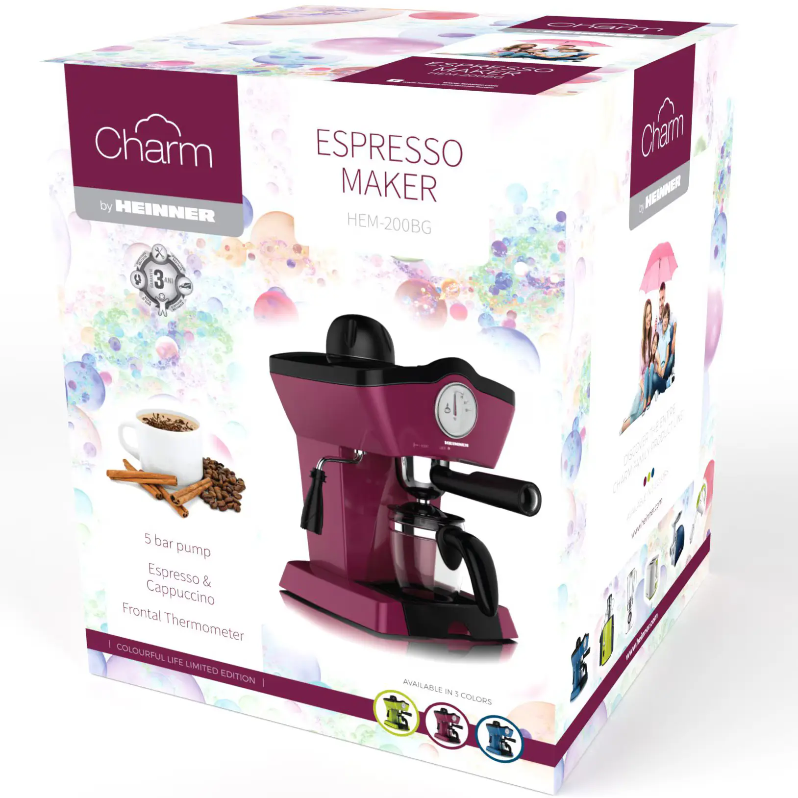 Espressoare - ESPRESSOR HEINNER CHARM HEM-200BG