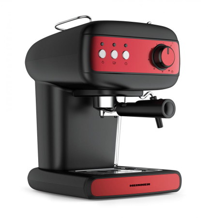Espressoare & Cafetiere - ESPRESSOR MANUAL HEINNER RED BOQUETTE HEM-1100BKRD