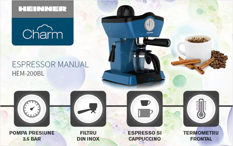 ESPRESSOR MANUAL HEINNER CHARM HEM-200BL [2]