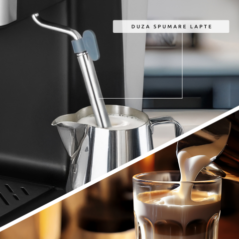 ESPRESSOR SAMUS ESPRESSIA 20, 20 BARI, PUTERE 1150 W, REZERVOR DE APA TRANSPARENT DETASABIL 1.8 LITRI, 3 OPTIUNI DISPONIBILE (1 CEASCA/2CESTI/APA CALDA), NEGRU [5]