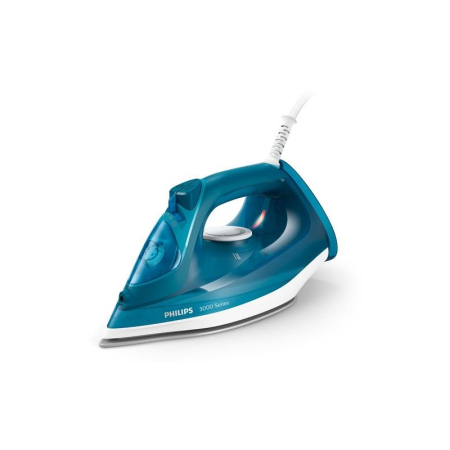 Fier de calcat Philips DST3040/70, putere 2600W, jet continuu de abur 40g/min, rezervor de apa 300ml, talpa ceramica, oprire automata, culoare albastru deschis [3]