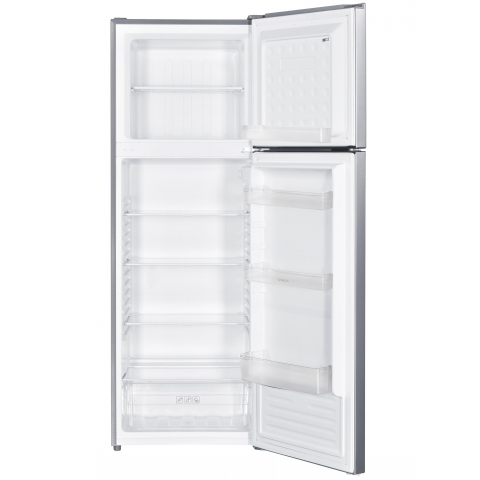 Frigider cu 2 usi Samus SX464E, 304 L, Clasa Energetica E, Dezghetare automata frigider, Termostat reglabil, H 172 cm, Inox