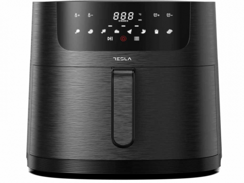 Friteuza aer cald Tesla AF800B, 8 L, 1800WPanou digital, 8 programe, Negru [2]