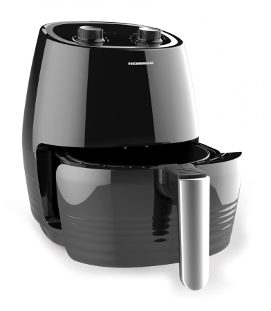 Electrocasnice pentru bucatarie - Friteuza Heinner Airfryer HAF-1250BK, cu aer cald ,gatire fara ulei, 1250 W, capacitate vas 3.6l, capacitate cos 2.5L , termostat reglabil 0-200ËšC, timer 30 min, Negru