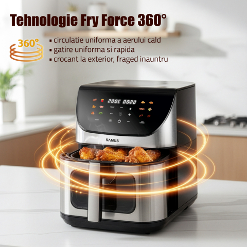 FRITEUZÄ‚ CU AER CALD SAMUS AF8-S1700DW [3]