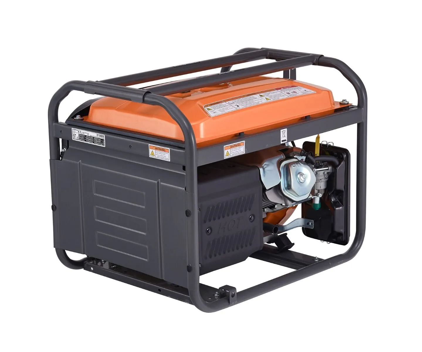 Generator curent electric O-Mac GT 13000E, monofazic, 6.5 kW, 13 CP,negru-portocaliu [2]