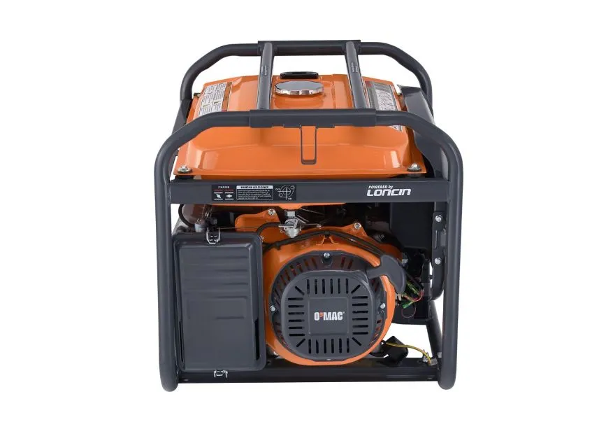 Scule electrice & Unelte - Generator curent O-Mac GT 16000E-A, putere 10 kW, 230V, benzina, pornire electrica,Negru-Portocaliu