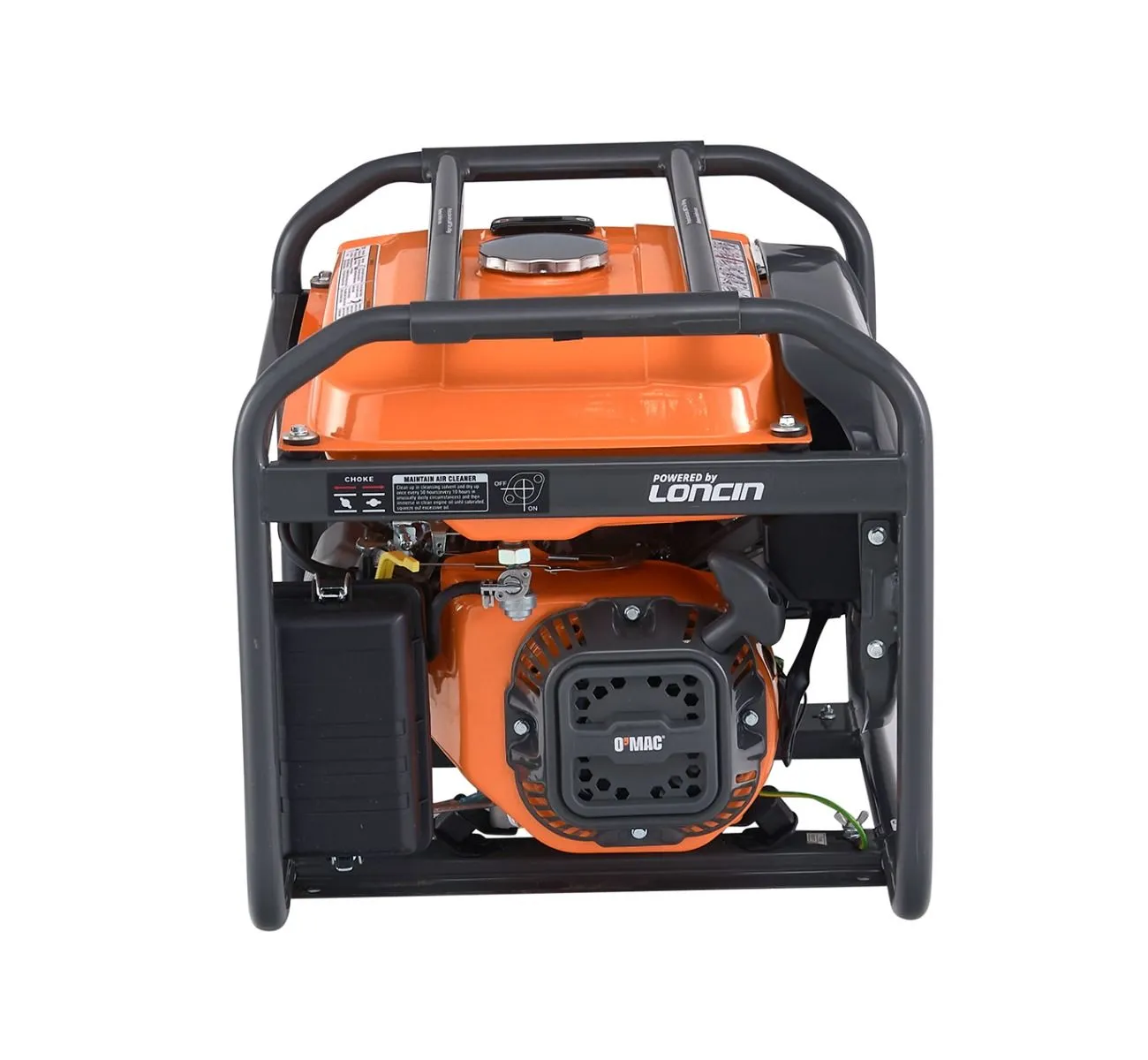 Generator curent electric O-Mac GT 7000, 6 CP, 2800 W, 4 timpi, 212 CC, 220 V, stabilizator de tensiune (AVR), 15 h autonomie maxima, 15 l benzina,gri-portocaliu [2]