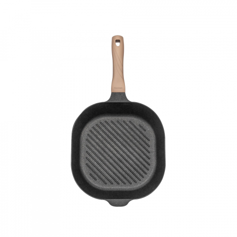Casa, Gradina & Bricolaj - Grill Neoklein GR30, 30 cm, aluminiu turnat, invelis anti-aderent, Negru