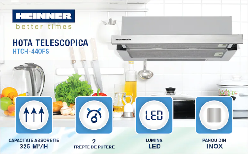 Incorporabile - HOTA TELESCOPICA HEINNER HTCH-440FS