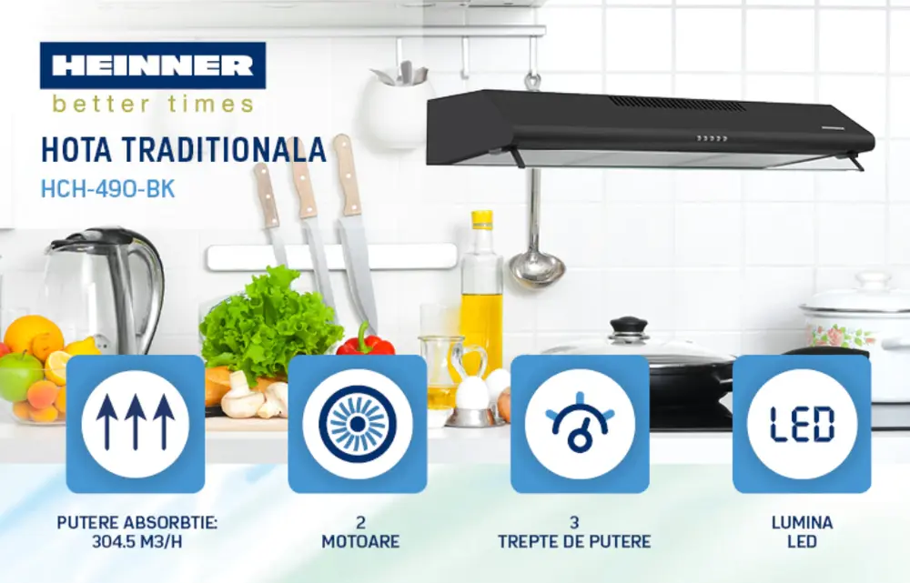 HOTA TRADITIONALA HEINNER HCH-490-BK [2]