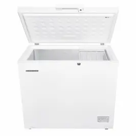 Lazi frigorifice - LADĂ FRIGORIFICĂ HEINNER HCF-HM246INVCD, 246 L, CLASA D, COMPRESOR INVERTER, CONTROL ELECTRONIC, CONVERTIBILĂ (FRIGIDER/CONGELATOR), 1 COȘ, MÂNER CU ÎNCUIETOARE, REZISTENȚĂ LA FRIG, WATERPROOF DISPLAY