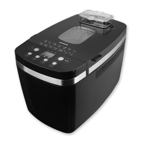 Masina de paine HEINNER HBM-D850BK2P, 14 programe, Timer 13 ore, Functie mentinere temperatura, Control digital Negru/Argintiu