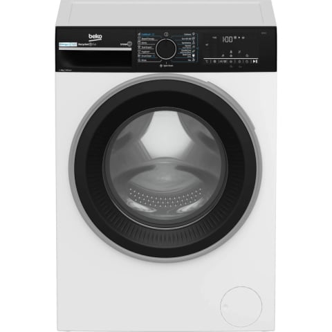 Electrocasnice & Climatizare - Masina de spalat rufe Beko B3WFU48415WBPBES, 8 kg, 1400 RPM, Clasa A, ProSmart Inverter, EnergySpin, SteamTherapy, Iron Fast, Alb