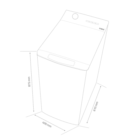 MASINA DE SPALAT RUFE CU INCARCARE VERTICALA SAMUS WTSGD-70123 [3]