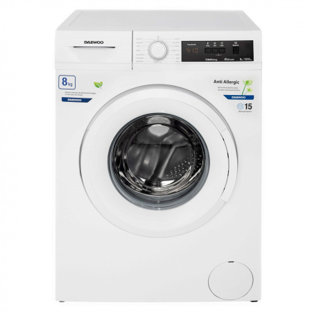 Masina de spalat rufe Daewoo DWD-FV5021-3, 8 kg, 1200 rpm, 15 programe,clasa energetica D,Alb
