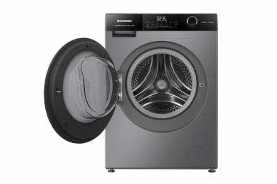 Electrocasnice & Climatizare - MASINA DE SPALAT RUFE HEINNER HWM-HMK1014IVTA+++, 10 KG, 1400 RPM, CLASA A, MOTOR INVERTER, CONTROL TOUCH, DISPLAY DIGITAL, PROGRAM ALLERGY STEAM, GRI TITANIUM
