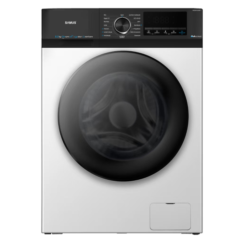 Electrocasnice & Climatizare - MAȘINĂ DE SPĂLAT RUFE SAMUS WSED8128IDM, 8 KG, 1200 RPM, CLASĂ A, INVERTER DIRECT MOTOR, 16 PROGRAME, REÎNCĂRCARE CU RUFE ÎN TIMPUL SPĂLĂRII