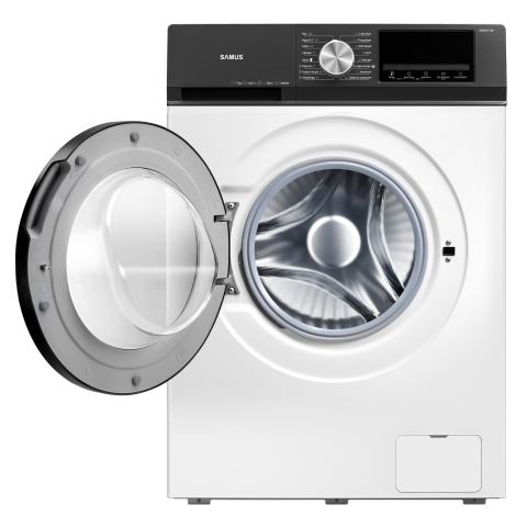 MASINA DE SPALAT RUFE SAMUS WSEDI7148, 7 KG, MOTOR INVERTER, DISPLAY LED, 16 PROGRAME, 1400 ROTATII, CLASA ENERGETICA A – 10%, REINCARCARE CU RUFE IN TIMPUL SPALARII, ALB [5]