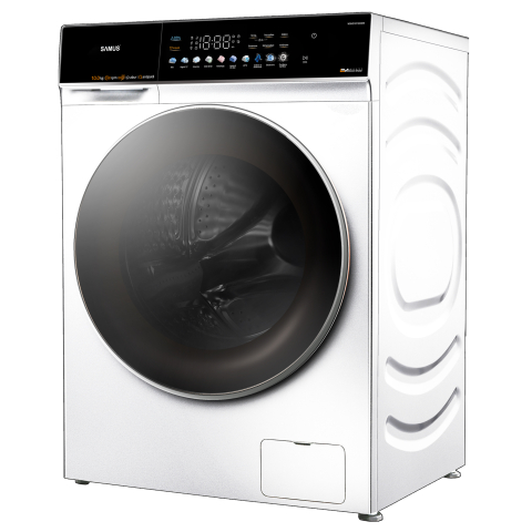 Electrocasnice & Climatizare - MAȘINĂ DE SPĂLAT RUFE SAMUS WSHD10120IDM, 10 KG, INVERTER DIRECT MOTOR (MAI PUȚINE VIBRAȚII, MAI SILENȚIOS, DURABILITATE MAI MARE, CONTROL MAI PRECIS), 10 PROGRAME, 1200 ROTAȚII, CLASĂ ENERGETICĂ A, D