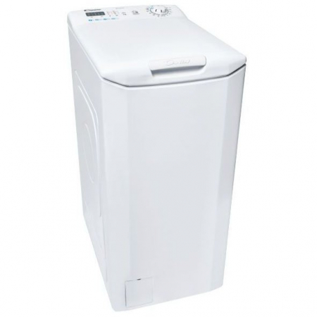 Masini de spalat rufe - Masina de spalat rufe cu incarcare verticala Candy Smart CSTG 28TE/1-S, 8 kg, 1200 rpm, Mix Power Systems, Gentle Touch Opening, Clasa F,Alb