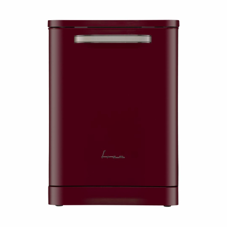 Masina de spalat vase Fram FDW-VRR606BDE++, 12 seturi, 6 programe, Display LED, Pornire intarziata, Aquastop, 60 cm,Clasa E, Visiniu