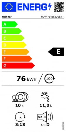 Electrocasnice & Climatizare - MASINA DE SPALAT VASE HEINNER HDW-FS4552DSE++