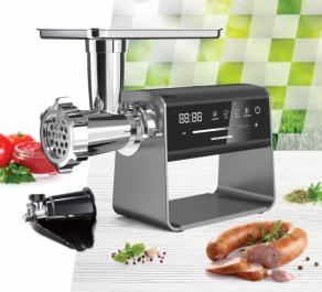 Electrocasnice & Climatizare - MAȘINĂ DE TOCAT HEINNER EXQUISITEFORCE HMG-DIS2500, 2500W, CONTROL TOUCH, ANGRENAJ PLANETAR 6 ROȚI, ACCESORIU ROȘII, KIBBE ȘI CÂRNAȚI, CAPACITATE TOCARE 2.5KG/MIN, VITEZĂ VARIABILĂ, CUȚIT ȘI SITE DIN 