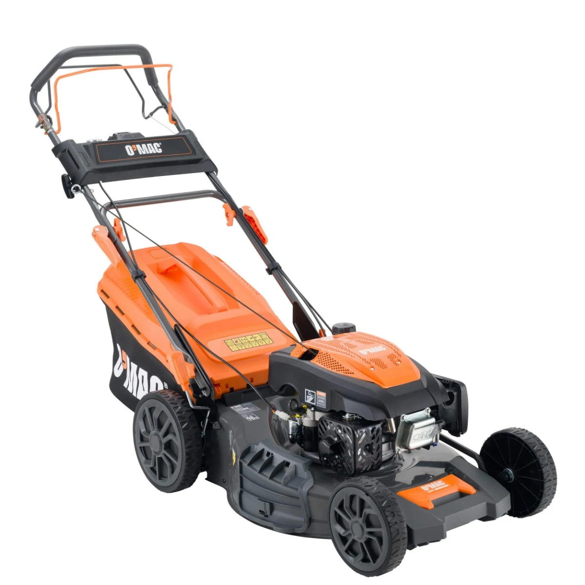 Masina de tuns gazonul - MAȘINĂ DE TUNS IARBA PE BENZINĂ O-MAC MG 65E, 4.8 KW, 6.5 CP, LĂȚIME DE TĂIERE 53 CM