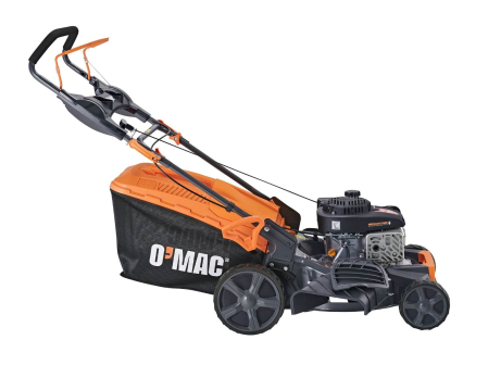 Masina de tuns gazon/iarba pe benzina O-Mac MG 400, 4 CP putere maxima,139 CC, 4 timpi, 46 cm latime taiere, 25-75 mm inaltime taiere, 55 l capacitate sac colector, 0.9 l benzina,functie mulcire,negru [2]