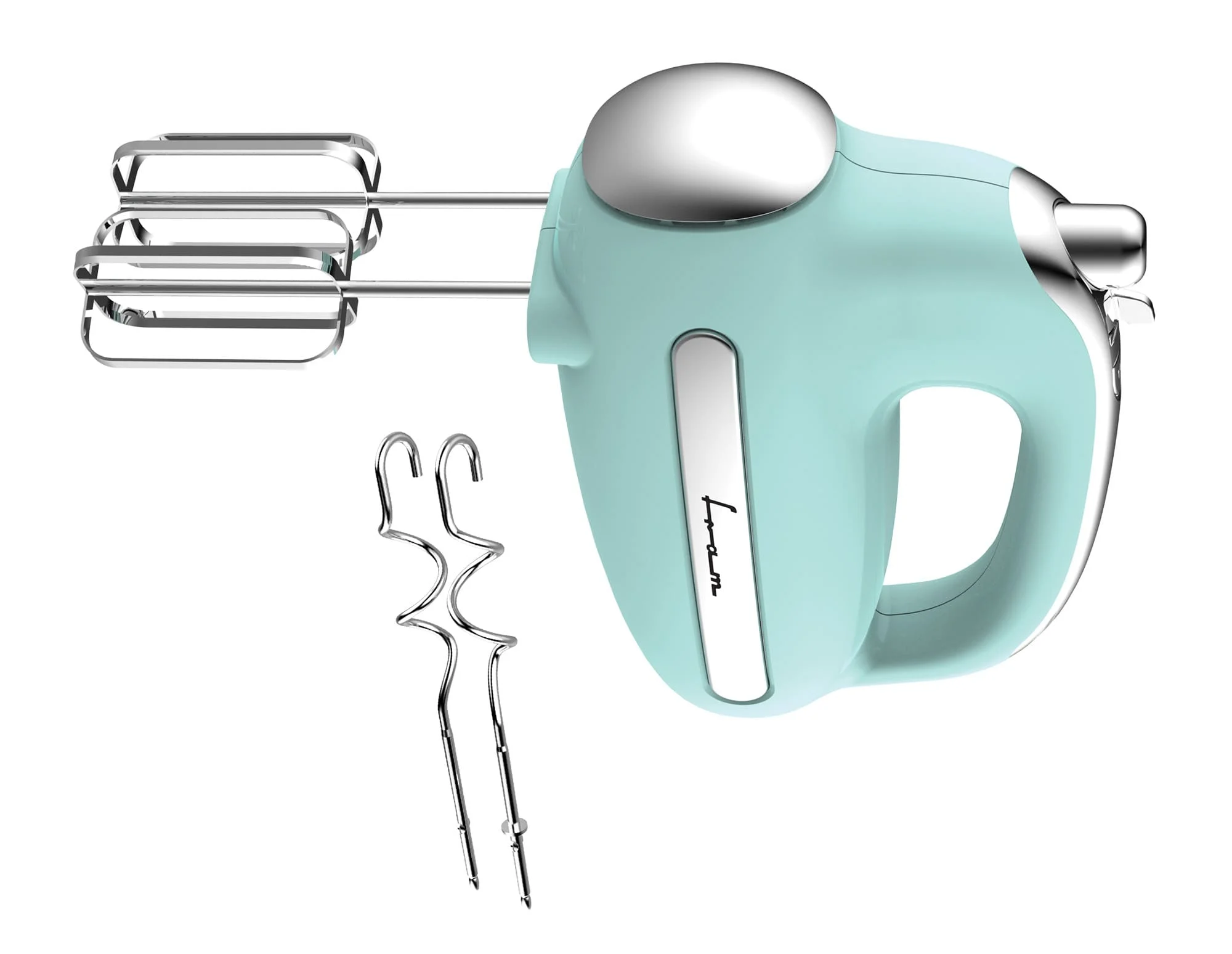 Electrocasnice & Climatizare - Mixer de mana Fram FHM-3005GR, 300 W, 5 Viteze + Turbo, Teluri si carlige inox Verde