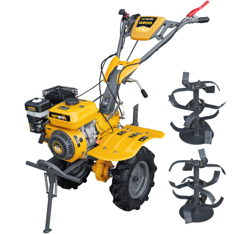 MOTOCULTOR AGROPRO G900, MOTOR 8 CP, BENZINĂ, 2+1 VITEZE, LĂȚIME DE LUCRU 65–95 CM, FREZE, ROȚI CAUCIUC 4.00×8 [2]