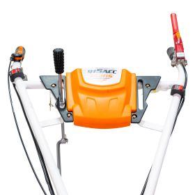 Accesorii motocultoare - Motocultor pe benzina Ruris 915ACC, putere 15 CP, 420 CC, 4 timpi, 2+1 viteze, 110 cm latime lucru, 36 cm adancime lucru, contine: roti cauciuc + rarita + plug reversibil + roti metalice 500 + set con