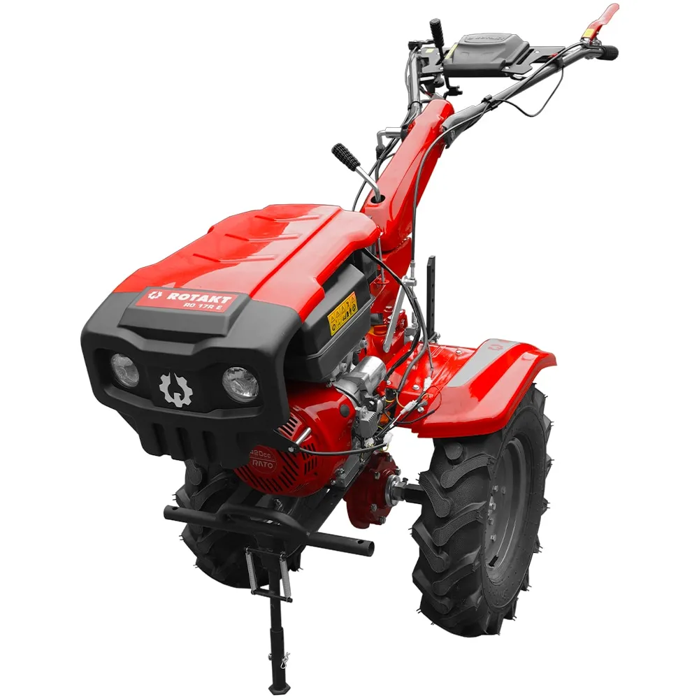 Motosape si motocultoare - Motocultor pe benzina Rotakt RO17RE, pornire electrica, motor 17 CP, latime lucru 135 cm, roti 6.00-12,negru-rosu