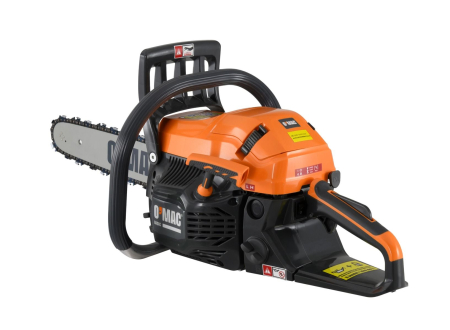 Gradinarit - Motoferastrau O-Mac MF 34, 3 CP, 52 CC, 2 timpi, 16 inch lungime sina, .325" .058" tip lant, 0.55 l benzina, negru-portocaliu