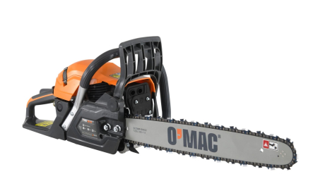 Motoferastrau O-Mac MF 46 , 4.6 CP, 62 CC, 2 timpi, 18 inch lungime sina, .325" .058" tip lant, 0.55 l benzina, negru-portocaliu [2]