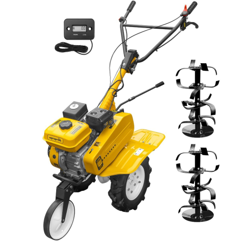 Casa, Gradina & Bricolaj - MOTOSAPĂ AGROPRO HS 500, MOTOR 7 CP, 2+1 VITEZE, LĂȚIME DE LUCRU 90–120 CM, FREZE, ROȚI CAUCIUC 4.00×8, ROATĂ FRONTALĂ, TAHOMETRU