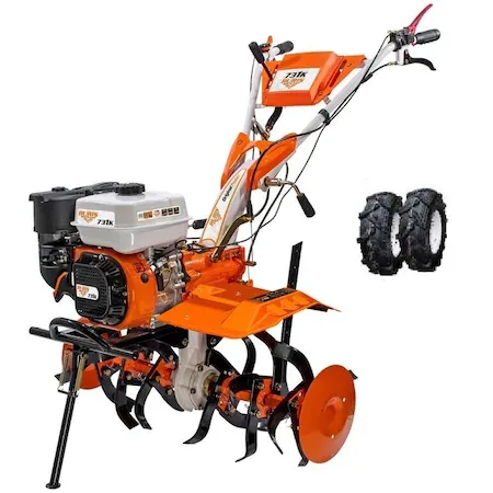 Motosape si motocultoare - Motosapa pe benzina Ruris 731K Start + roti cauciuc 5.00-8 8.5 CP, portocaliu