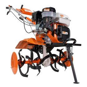 Motosapa pe benzina Ruris 731K Start + roti cauciuc 5.00-8 8.5 CP, portocaliu [3]