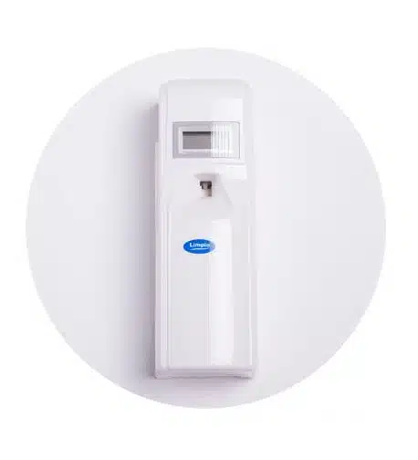 Aparate odorizante pentru camera - ODORIZANT CAMERA CU AFISAJ LIMPIO PD 388A, SENZOR DE LUMINA, REGLAJ AL INTERVALULUI DE PULVERIZARE 5MIN - 4H, ALB