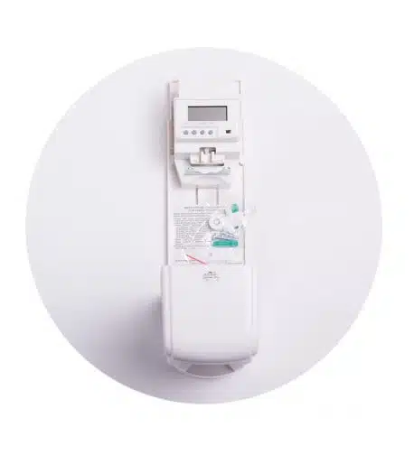 Aparate odorizante pentru camera - ODORIZANT CAMERA CU AFISAJ LIMPIO PD 388A, SENZOR DE LUMINA, REGLAJ AL INTERVALULUI DE PULVERIZARE 5MIN - 4H, ALB