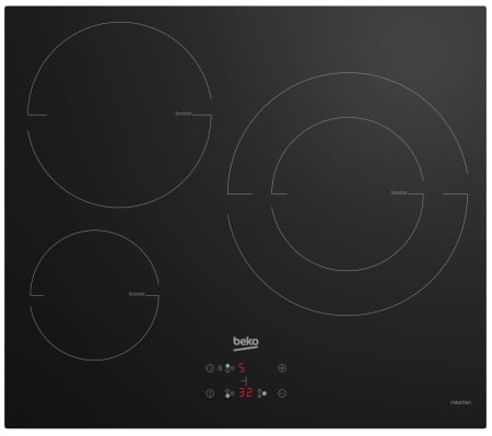 Incorporabile - Plita incorporabila BEKO HII63402MT, inductie, 3 arzatoare, Negru