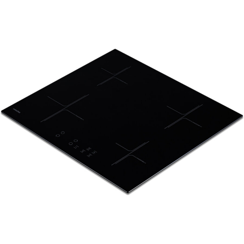 Plite electrice incorporabile - Plita inductie incorporabila NobelTek NHI-85604B, 60 cm, control touch, 4 arzatoare, detectare vase de gatit, timer, 9 trepte de putere, indicator caldura reziduala, child lock, Negru