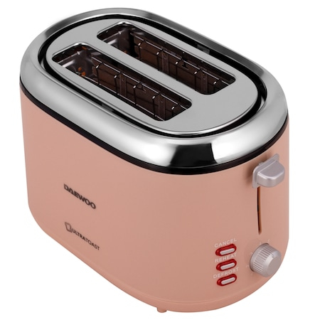 Prajitor de paine Daewoo DBT70C, 900 W, functie reincalzire, functie decongelare, indicator luminos, tavita pentru firimituri, spatiu depozitare cablu, control electronic rumenire, carcasa Cool Touch,
