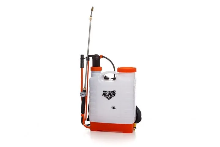 Casa, Gradina & Bricolaj - PULVERIZATOR MANUAL RURIS RS 1600, 16 L, LANCĂ TELESCOPICĂ, ALB-PORTOCALIU