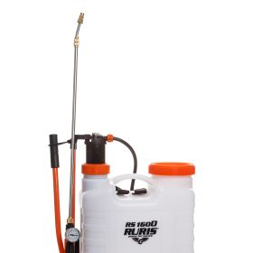 Casa, Gradina & Bricolaj - PULVERIZATOR MANUAL RURIS RS 1600, 16 L, LANCĂ TELESCOPICĂ, ALB-PORTOCALIU