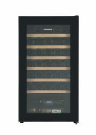 Racitor de vinuri - RACITOR DE VINURI HEINNER HRV-A85DRL34, 85 L, CLASA G, 34 STICLE 750 ML, DISPLAY LED, 6 RAFTURI LEMN, H 87 CM, NEGRU