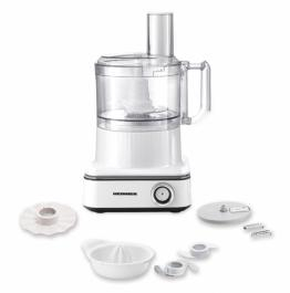 Robot de bucatarie - ROBOT DE BUCĂTĂRIE HEINNER FINEGOURMET FHP-K1000WP, 1000W, 6 VITEZE+PULSE, BOL PROCESARE: 2.3L, LAME INOX, DISC FRĂMÂNTARE, 3 LAME FELIERE, DISC EMULSIFIERE, CANĂ PLASTIC 1.5L, STORCĂTOR CITRICE, ALB