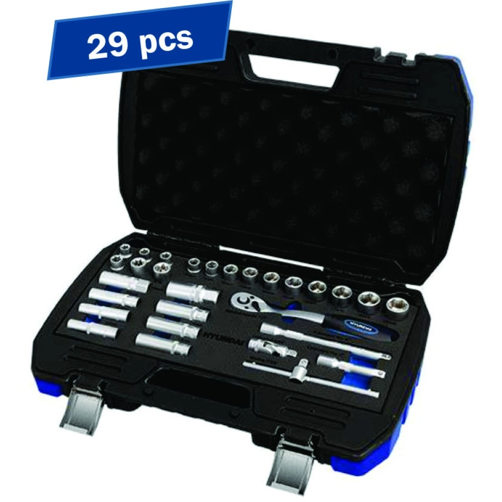 Burghiu - SET 29 CHEI TUBULARE 3/8 HYUNDAI HY-59652